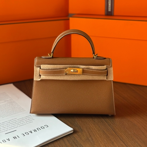 【エルメス HERMES】ミニケリー2 ゴールド (37) エプソン ゴールド金具（100％手縫）